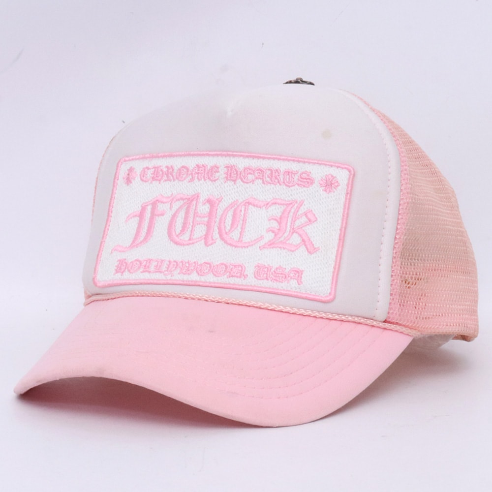 Chrome Hearts Tracker Cap Fuck "Pink"
