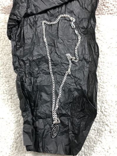 Stussy Spring 24 Jewelry Swirly S Chain Necklace "Sterling Silver"