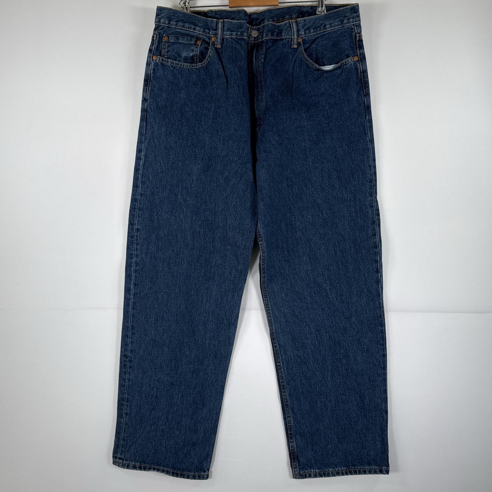 古着 リーバイス Levi's デニムパンツ 550 ジーパン テーパード 大きいサイズ ジップフライ ビッグサイズ w42 L32  ブルー メンズ