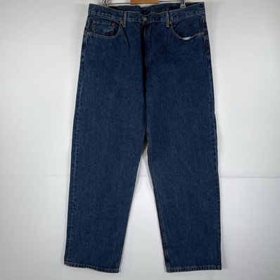 古着 リーバイス Levi's デニムパンツ 550 ジーパン テーパード 大きいサイズ ジップフライ ビッグサイズ w42 L32 ブルー メンズ