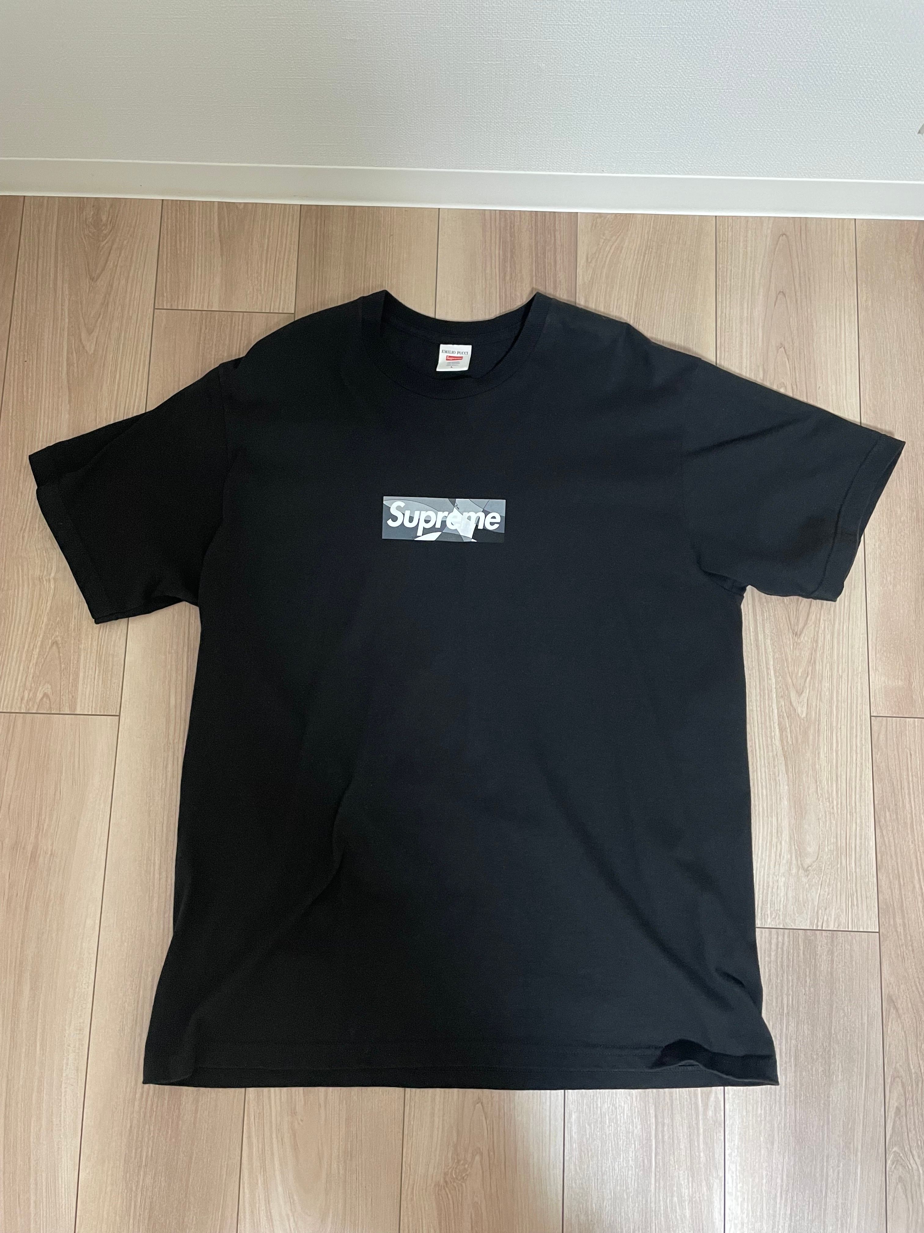 Supreme / Emilio Pucci® Box Logo Tee "Black/Black"