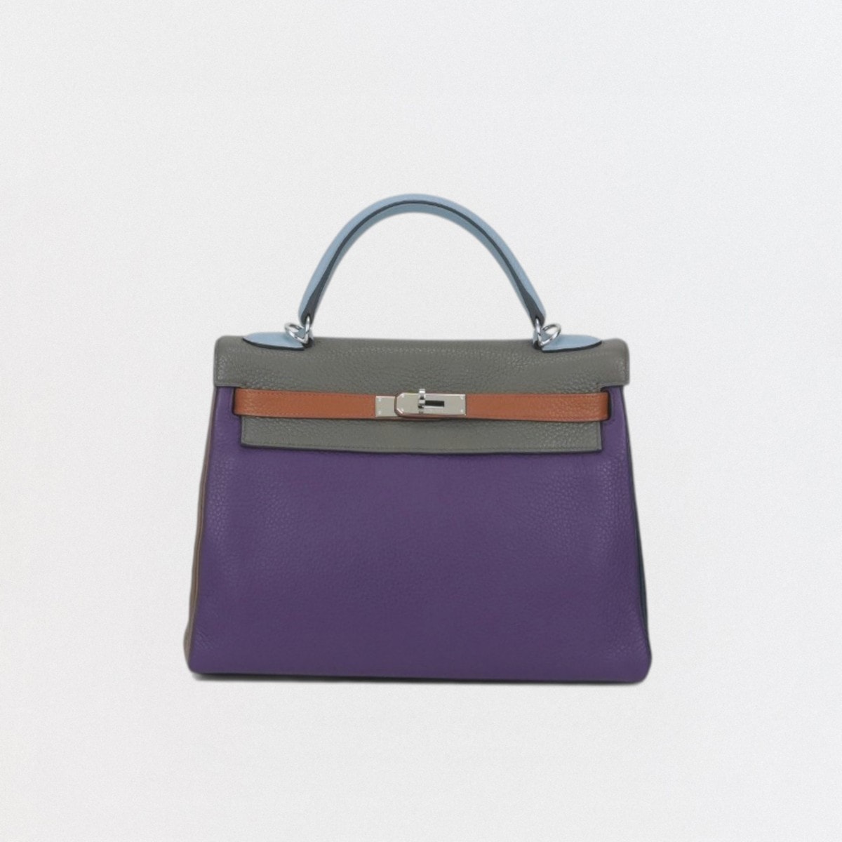 エルメス HERMES ケリー32 ケリー 32 アルルカン バッグ トートバッグ ショルダーバッグ トリヨンクレマンス ウルトラバイオレット エタン ブルーラン ゴールド エトゥープ ブルーオブスキュール
