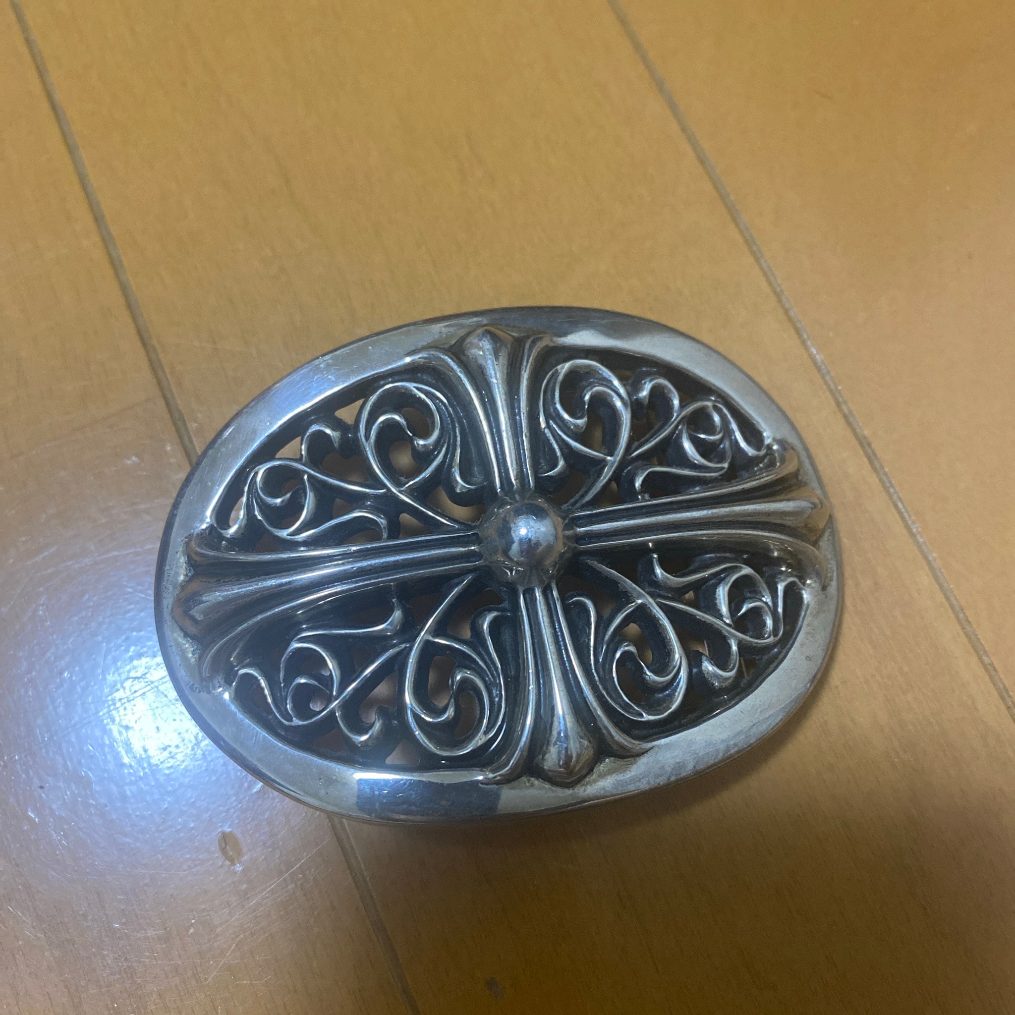 Chrome Hearts Classic Oval Cross Buckle "Silver"