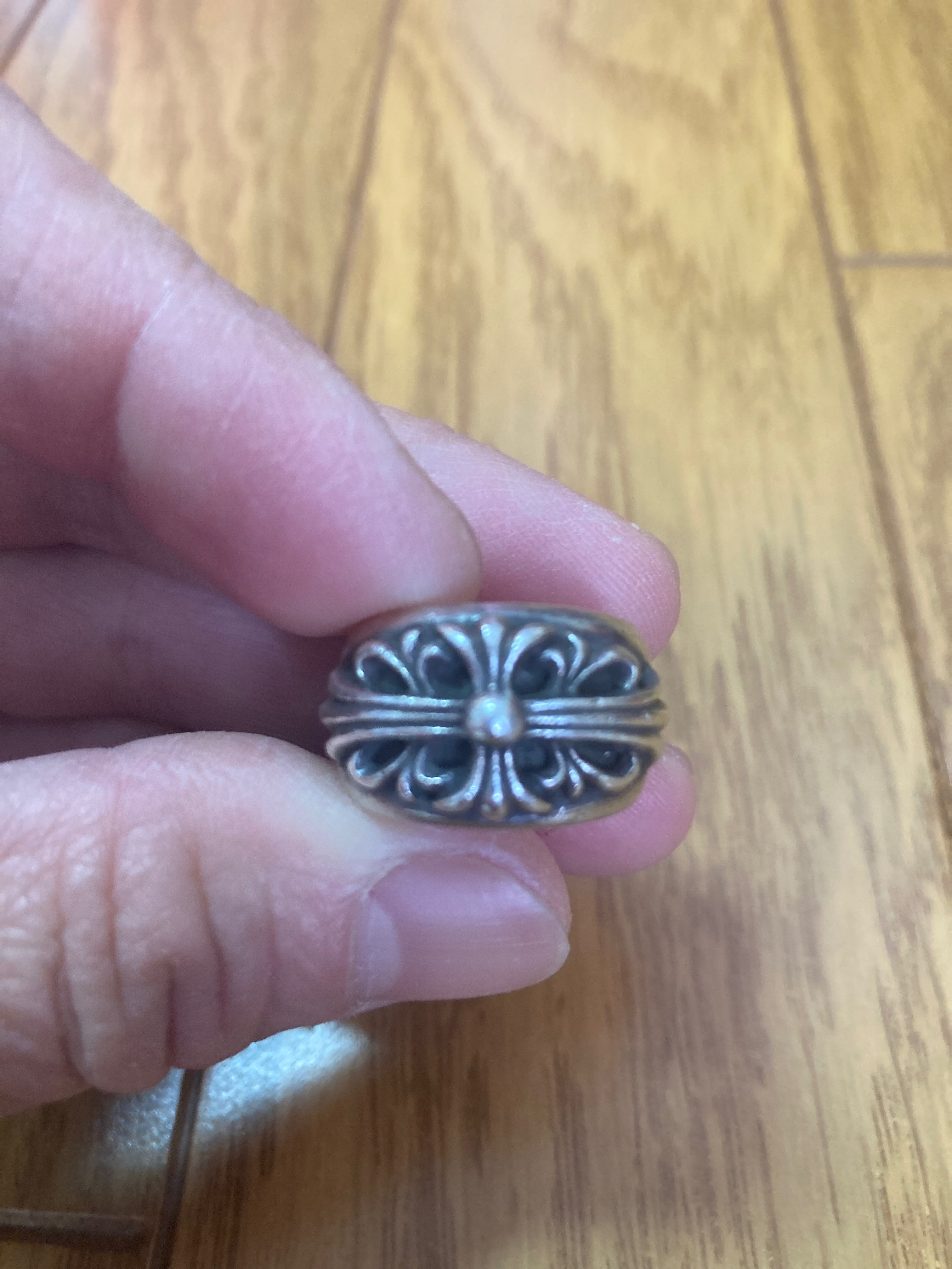 Chrome Hearts Floral Cross Ring "Silver"