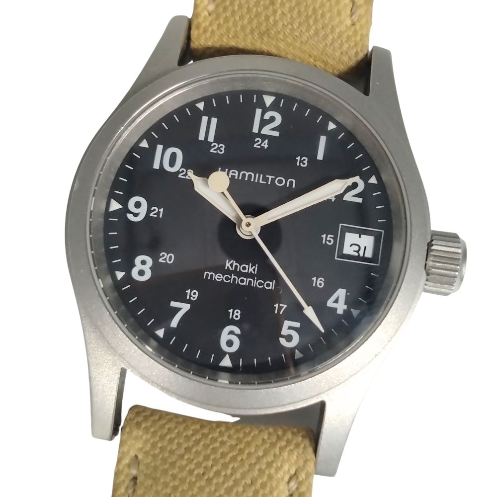 HAMILTON ハミルトン H693190 カーキ フィールド メカニカル ウォッチ 機械式手巻き ステンレス メンズ 腕時計 C896