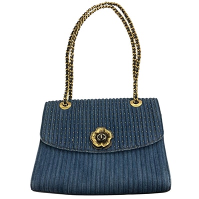 18005 現状品 COACH コーチ キルティング加工 ティーローズ 2wayチェーンストラップ