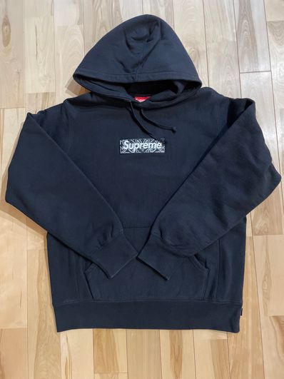 Supreme Bandana Box Logo Hooded Sweatshirt "Black"