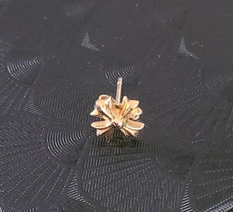 Chrome Hearts 22K CH Plus Stud Earrings "Gold"