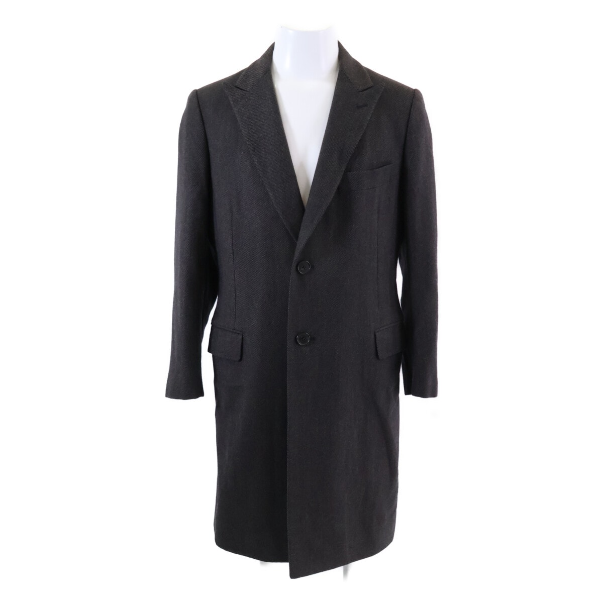 エルメス 【美品/国内正規】PT9201 ウールxカシミヤ チェスター 50