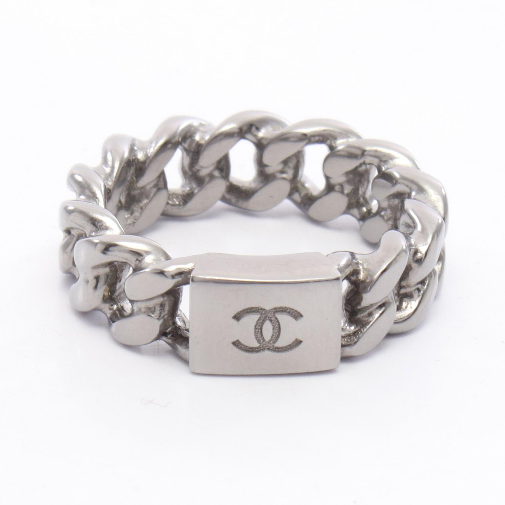 シャネル CHANEL ココマーク チェーン リング・指輪 ジュエリー ステンレススチール レディース シルバー系 【中古】