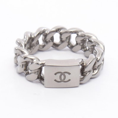 シャネル CHANEL ココマーク チェーン リング・指輪 ジュエリー ステンレススチール レディース シルバー系 【中古】