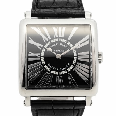 【6wda0083】フランクミュラー マスタースクエア 6002MQZR 黒文字盤【中古】腕時計 メンズ