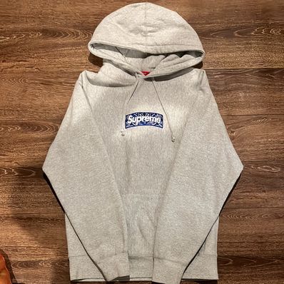 Supreme Bandana Box Logo Hooded Sweatshirt "Grey"
