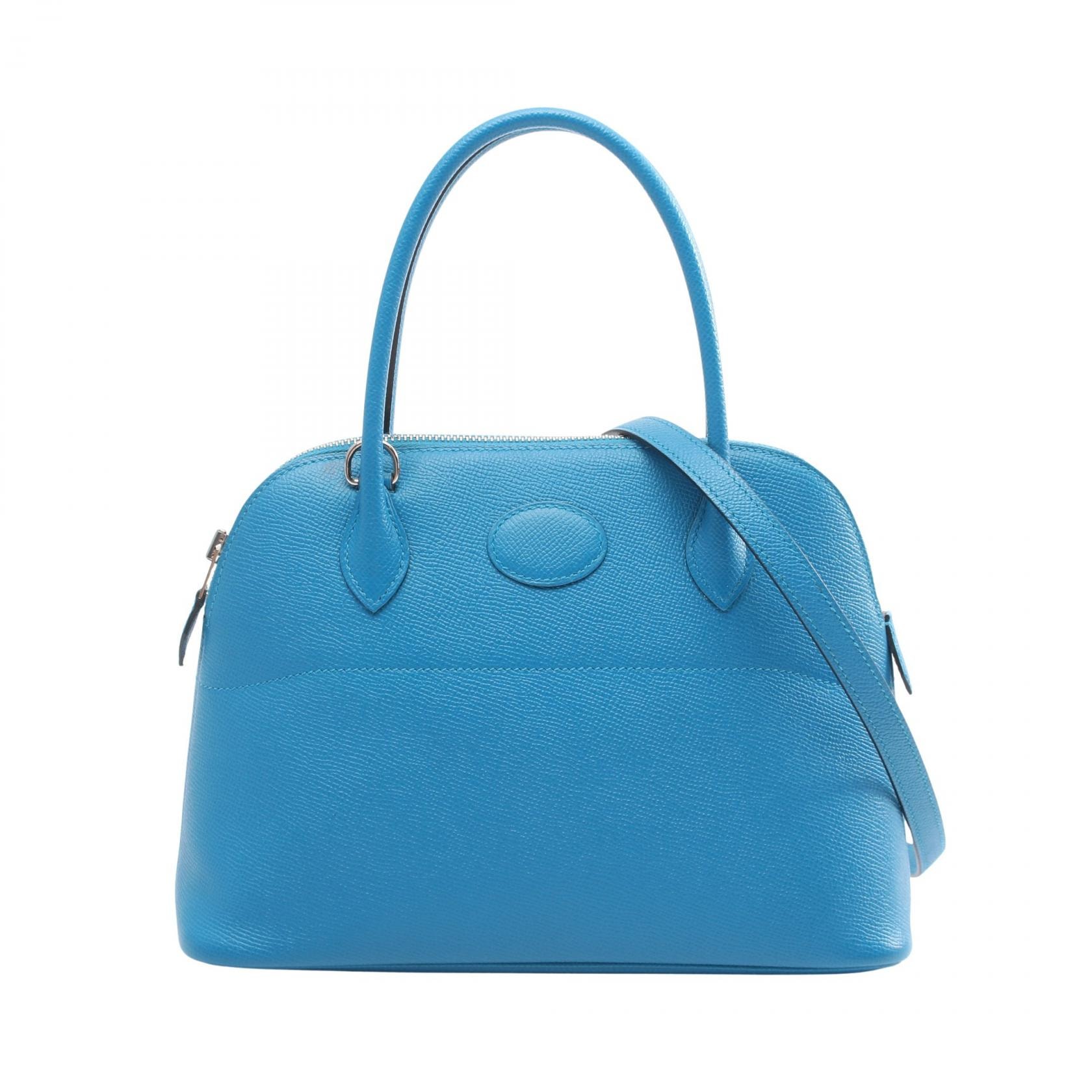 エルメス HERMES ボリード27 2WAY ハンドバッグ バッグ レザー ヴォーエプソン ヴォーエプソン ブルーザンジバル A刻印(2017年製造) レディース ブルー系 【中古】