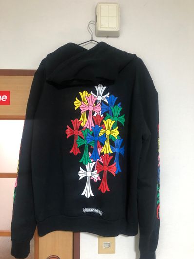 Chrome Hearts Multi Color Cross Cemetery Zip Up Hoodie "Black"