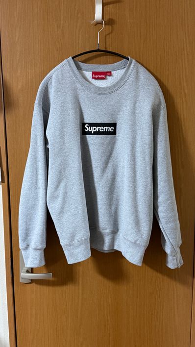 Supreme Box Logo Crewneck "Heather Grey" (22FW)