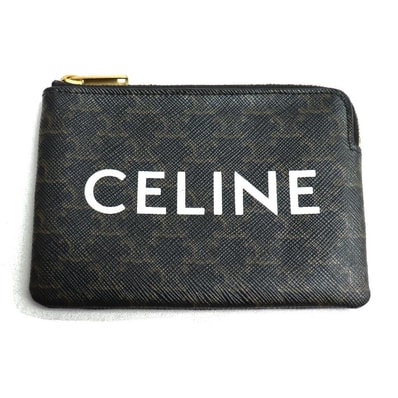 CELINE セリーヌ トリオンフ コイン&カードケース コインケース 10C662CA2.38NO レディース【中古】