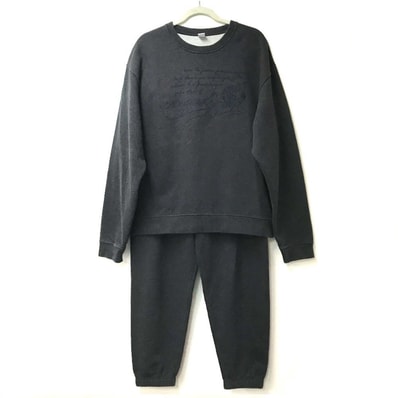 ベルルッティ Berluti ロゴ カリグラフィ トップス 長袖 ボトムス アパレル スウェット トレーナー パンツ パーカー プルオーバー セットアップ コットン グレー