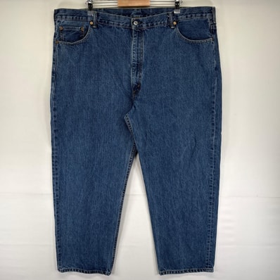 古着 リーバイス Levi's デニム パンツ Gパン 550 テーパード 5ポケット ジッパーフライ 大きいサイズ W48 L30 ブルー系 メンズ