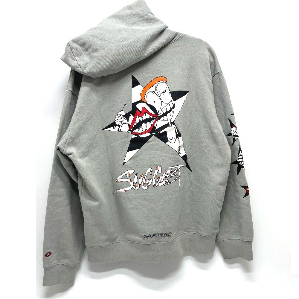 クロムハーツ MATTY BOY バックプリント パーカー グレー XL