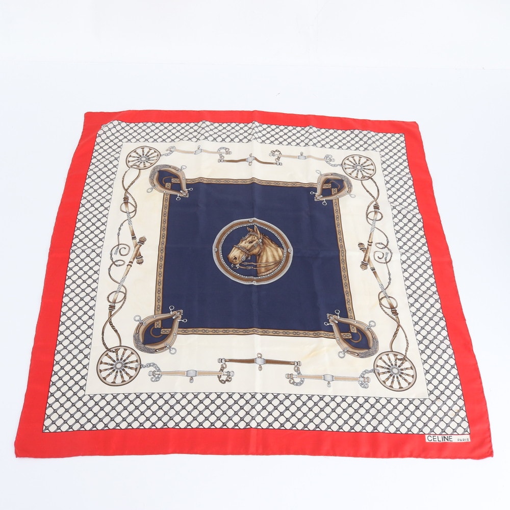 セリーヌ 馬 柄 ファッション おしゃれ ストール ブランドスカーフ