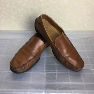 パラブーツ/ヴァンプシューズ/26.0-26.5/ブラウン/茶/BROWN〉本革/スリッポンシューズ Vintage/ W06-5