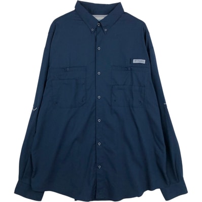 古着 コロンビア Columbia PFG OMNI-SHADE オムニシェイド ボタンダウン 長袖 フィッシングシャツ メンズXL相当/eaa643861