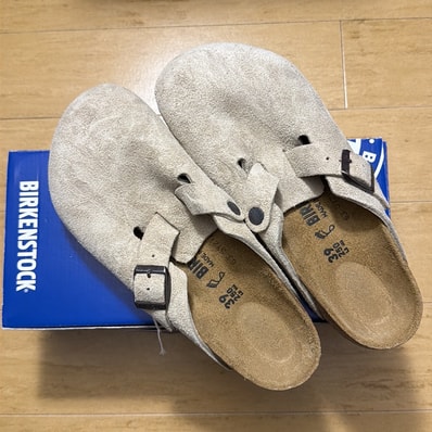 BIRKENSTOCK Boston "Taupe" (Original Footbed)