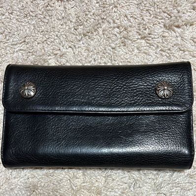 Chrome Hearts Wave Wallet Leather "Black"