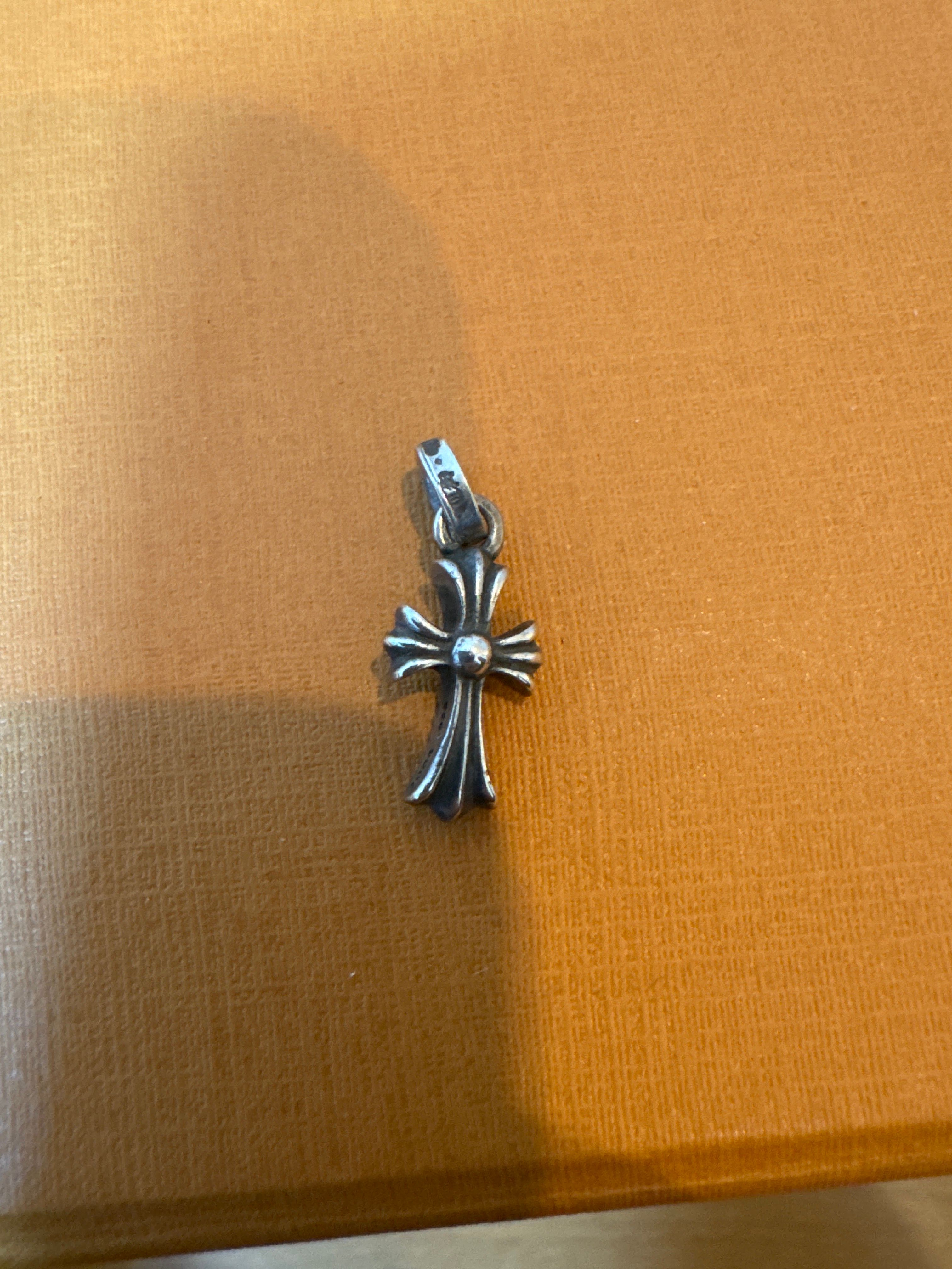 Chrome Hearts CH Cross Baby Fat Charm "Silver"