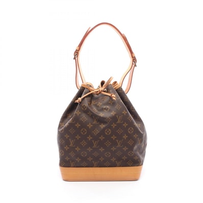 ルイ・ヴィトン LOUIS VUITTON ノエ ショルダーバッグ バッグ PVCコーティングキャンバス レザー モノグラム レディース ブラウン系 M42224 【中古】