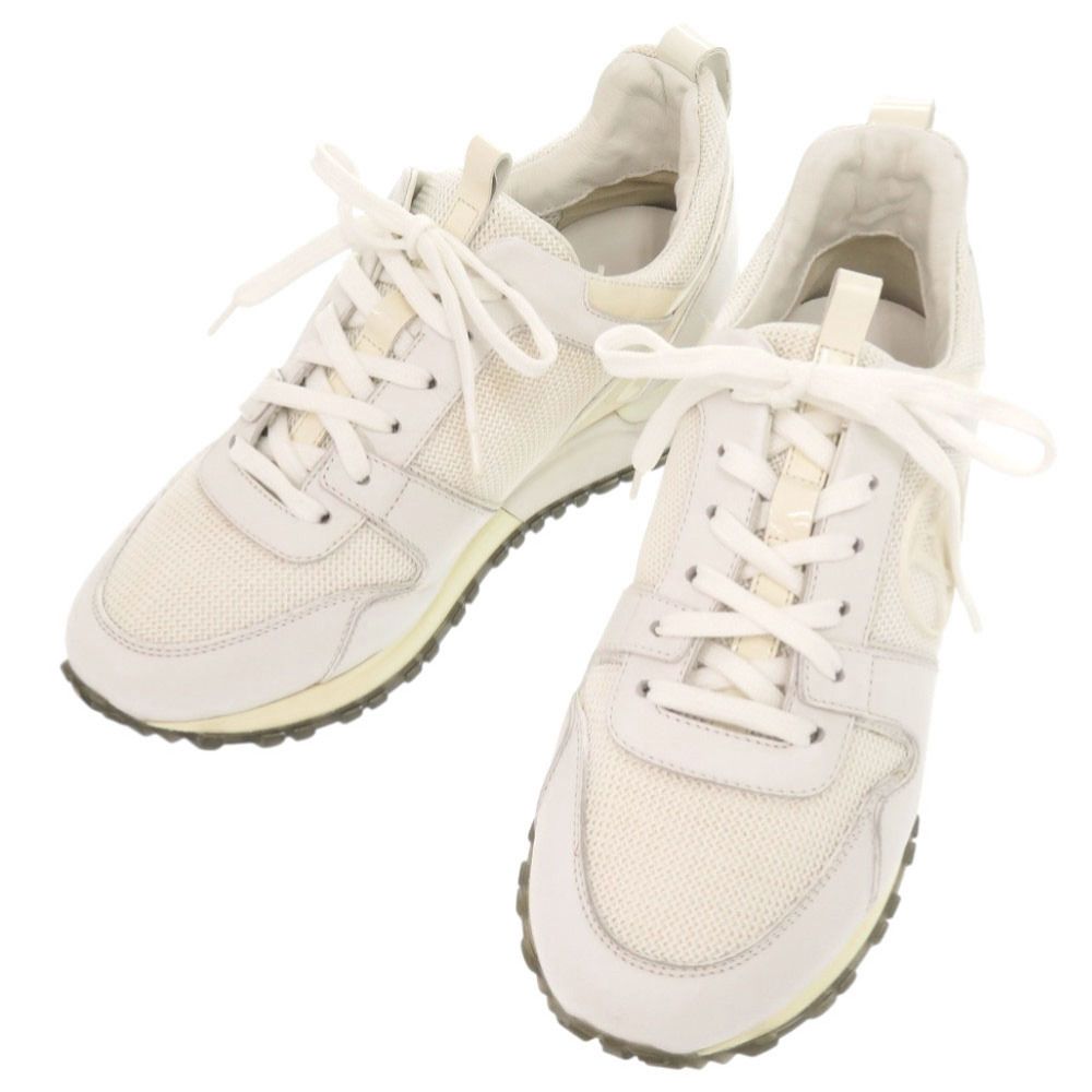 ルイ・ヴィトン  ランアウェイ LVロゴ   レザー  ホワイト