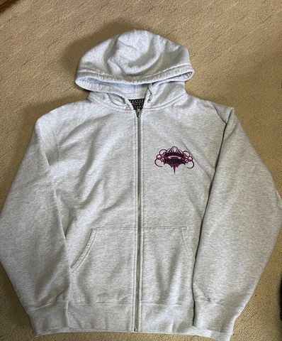 Supreme x HYSTERIC GLAMOUR Zip Up Hooded Sweatshirt "Grey"