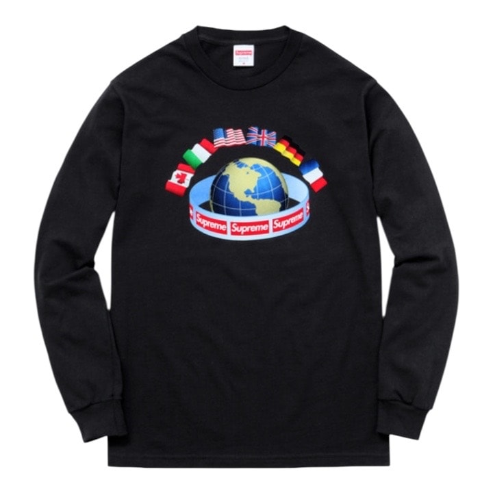 新品未使用 Supreme world wide l/s tee Tee