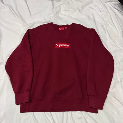 Supreme Box Logo Crewneck "Cardinal" (22FW)