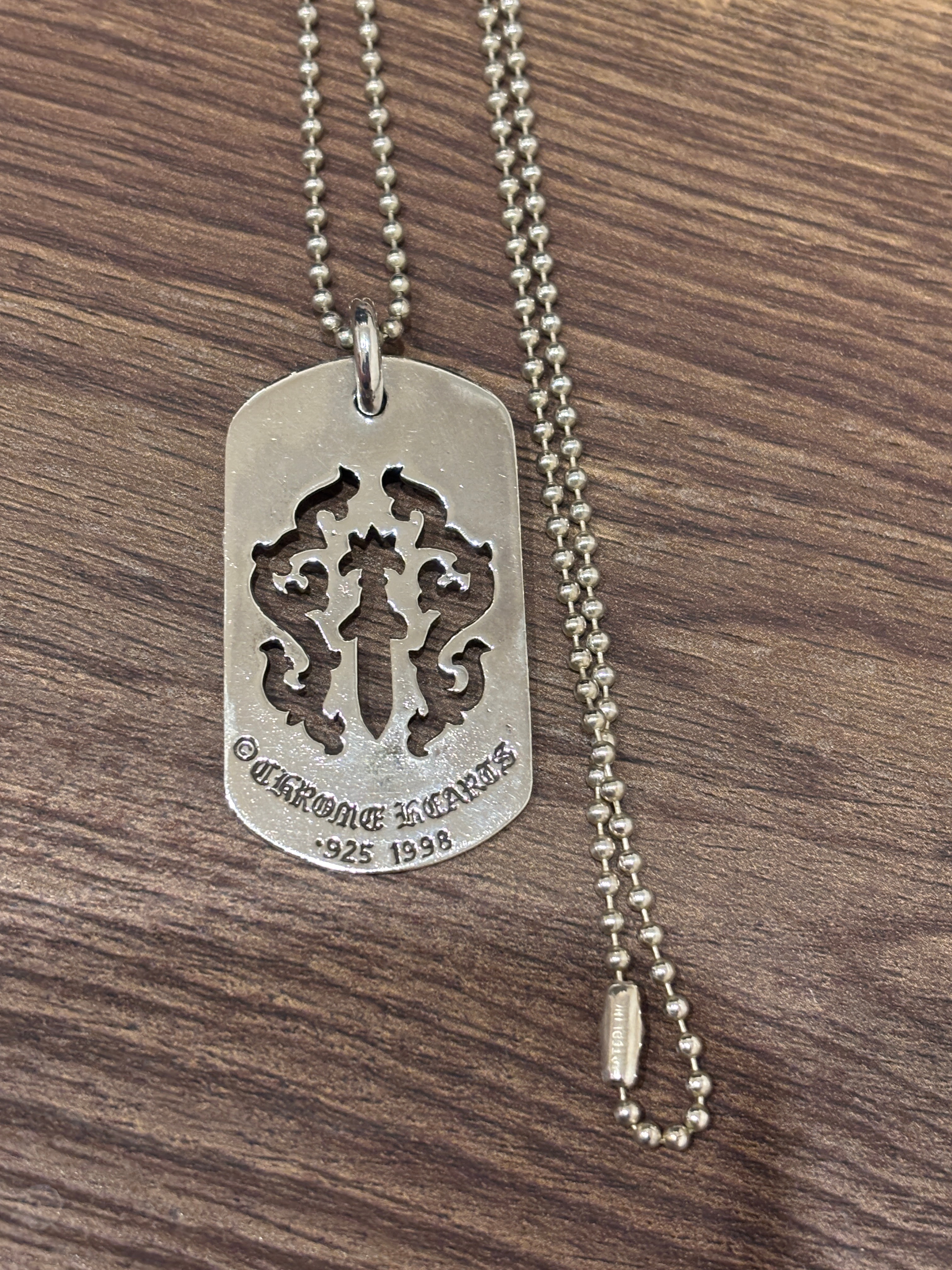 Chrome Hearts D Tag LRG Dagger "Silver"