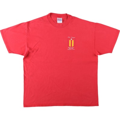 古着 90~00年代 ヘインズ Hanes BEEFY-T 青タグ ドクロ柄 スカル柄 カレッジTシャツ メンズXL相当 ヴィンテージ/eaa657732