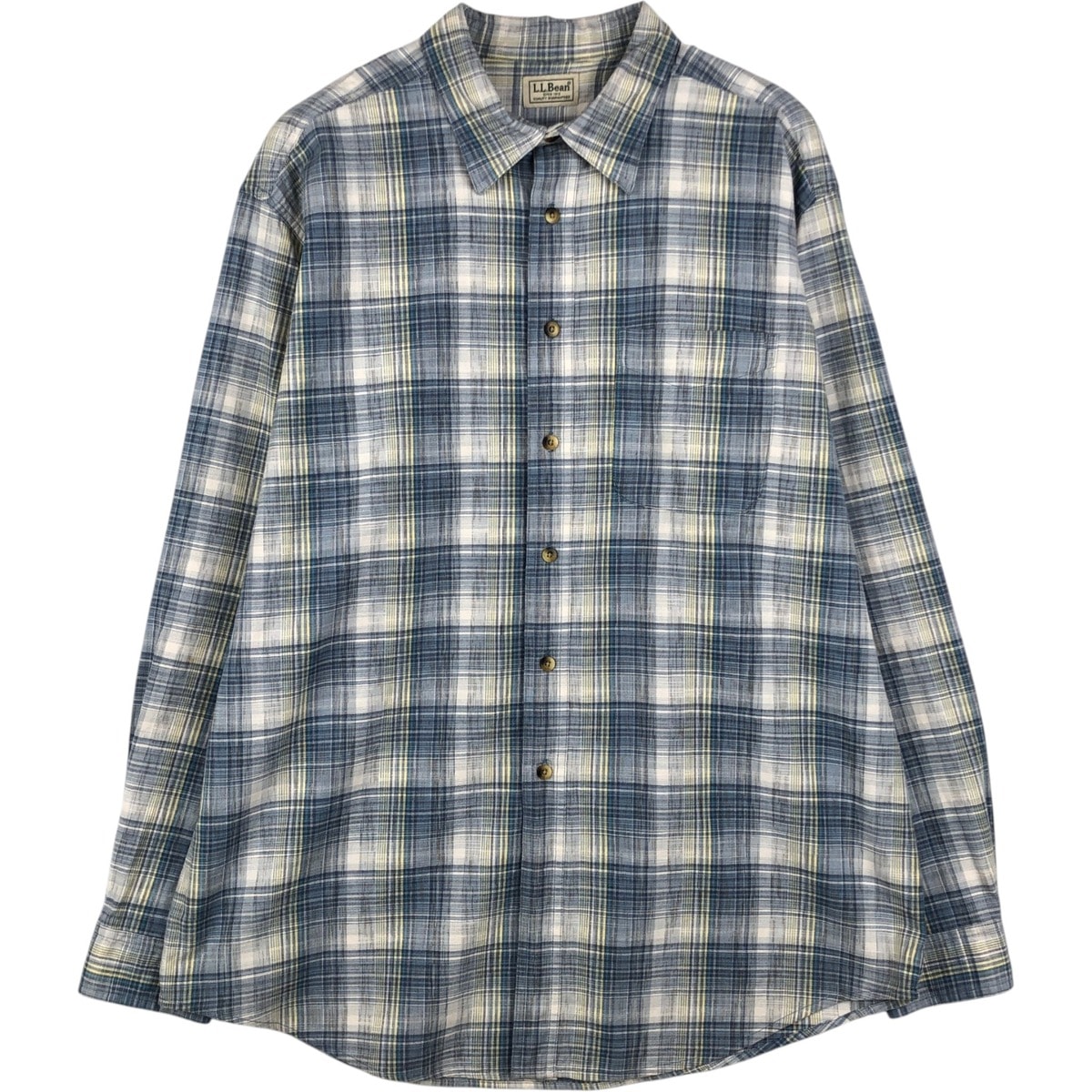 古着 90~00年代 エルエルビーン L.L.Bean 長袖 コットンチェックシャツ メンズXL相当/eaa647666