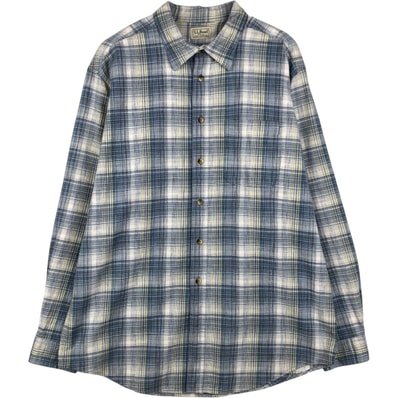 古着 90~00年代 エルエルビーン L.L.Bean 長袖 コットンチェックシャツ メンズXL相当/eaa647666