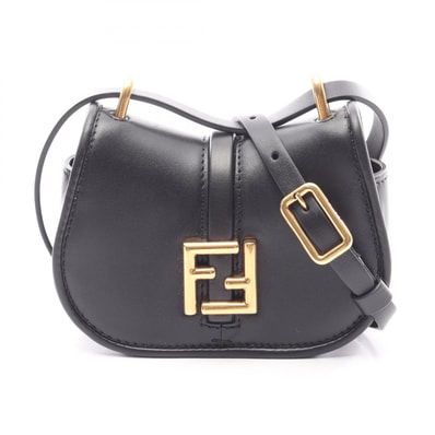 フェンディ FENDI カモン ナノ ショルダーバッグ バッグ レザー レディース ブラック系 WS12937 【中古】