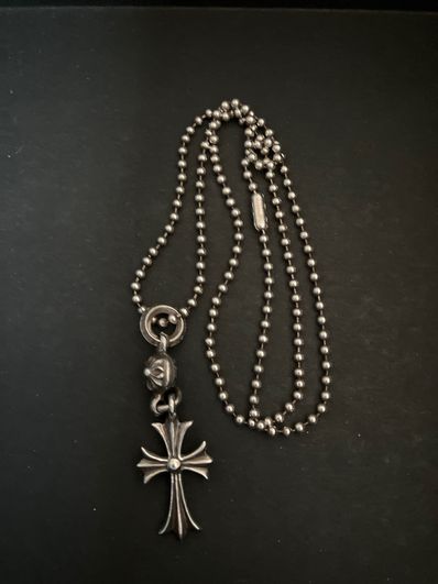 Chrome Hearts 1 Ball Tiny CH Cross Charm "Silver"