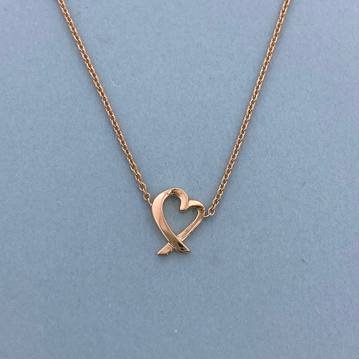 TIFFANY&Co. ティファニー ラビングハート ペンダント 750YG ネックレス K18イエローゴールド ゴールド  レディース【中古】