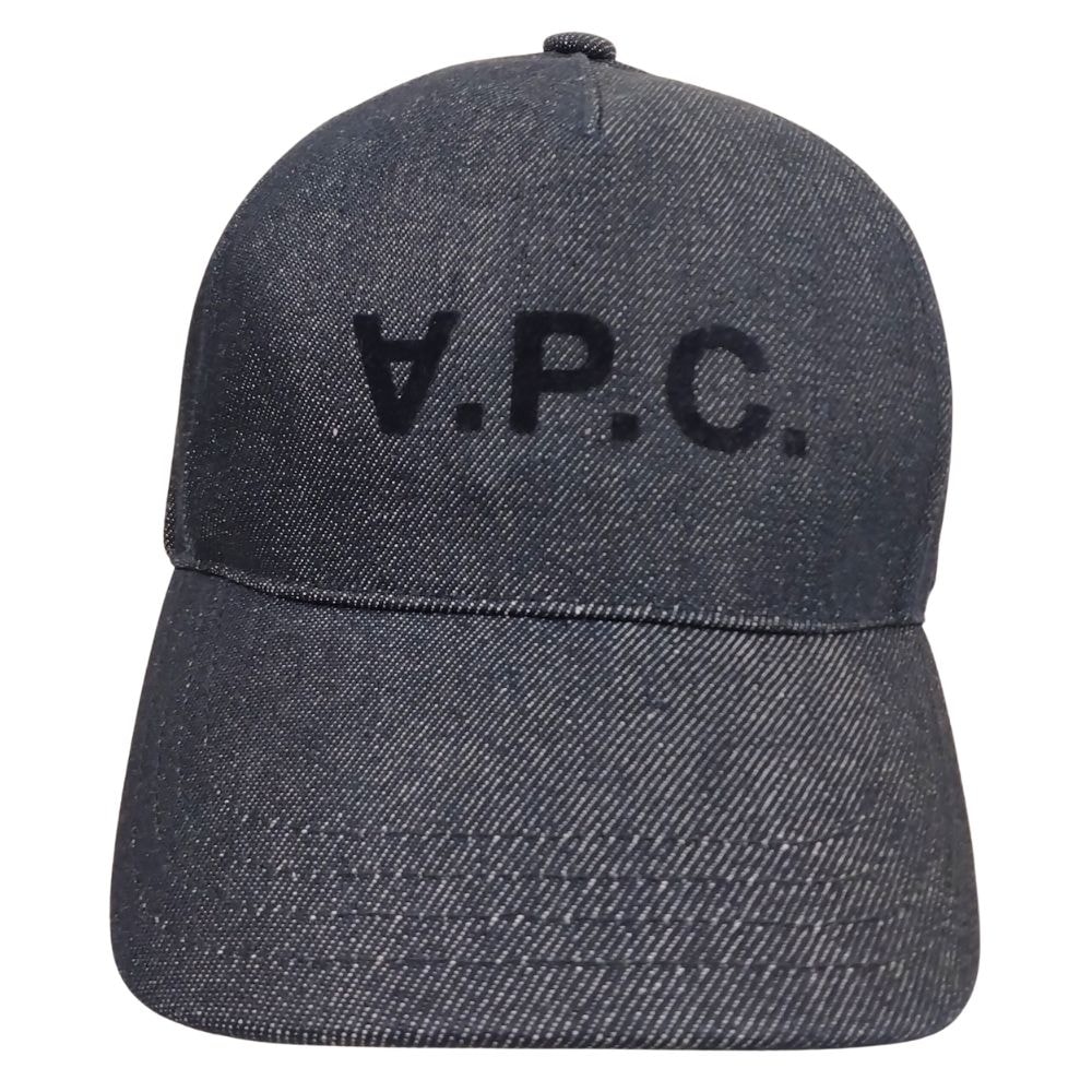 やや傷や汚れあり】A.P.C. アーペーセー ロゴ デニム キャップ