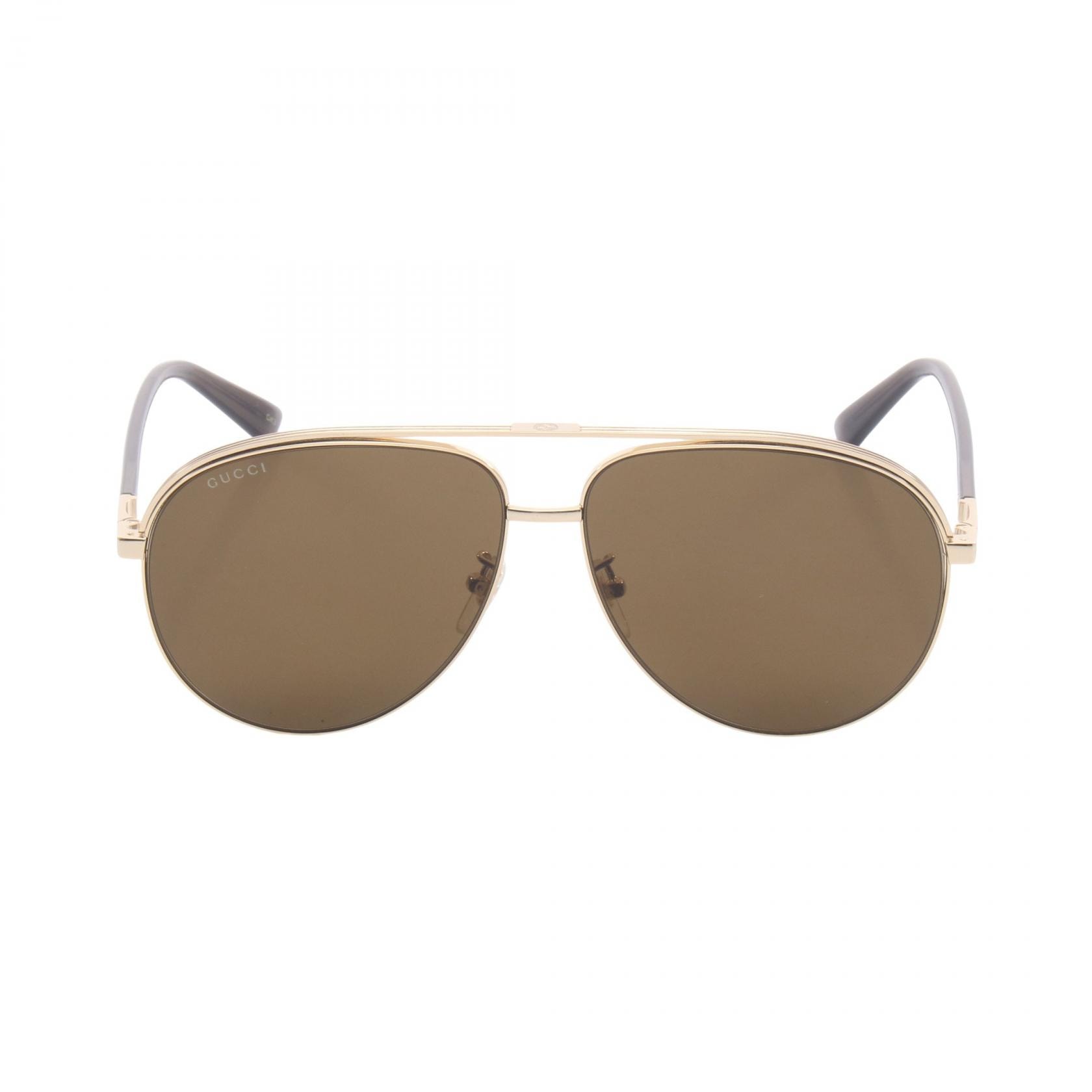 グッチ GUCCI サングラス 衣料品 GP / プラスチック メンズ ゴールド系 / ブラウン系 GG1098S002 【新品】