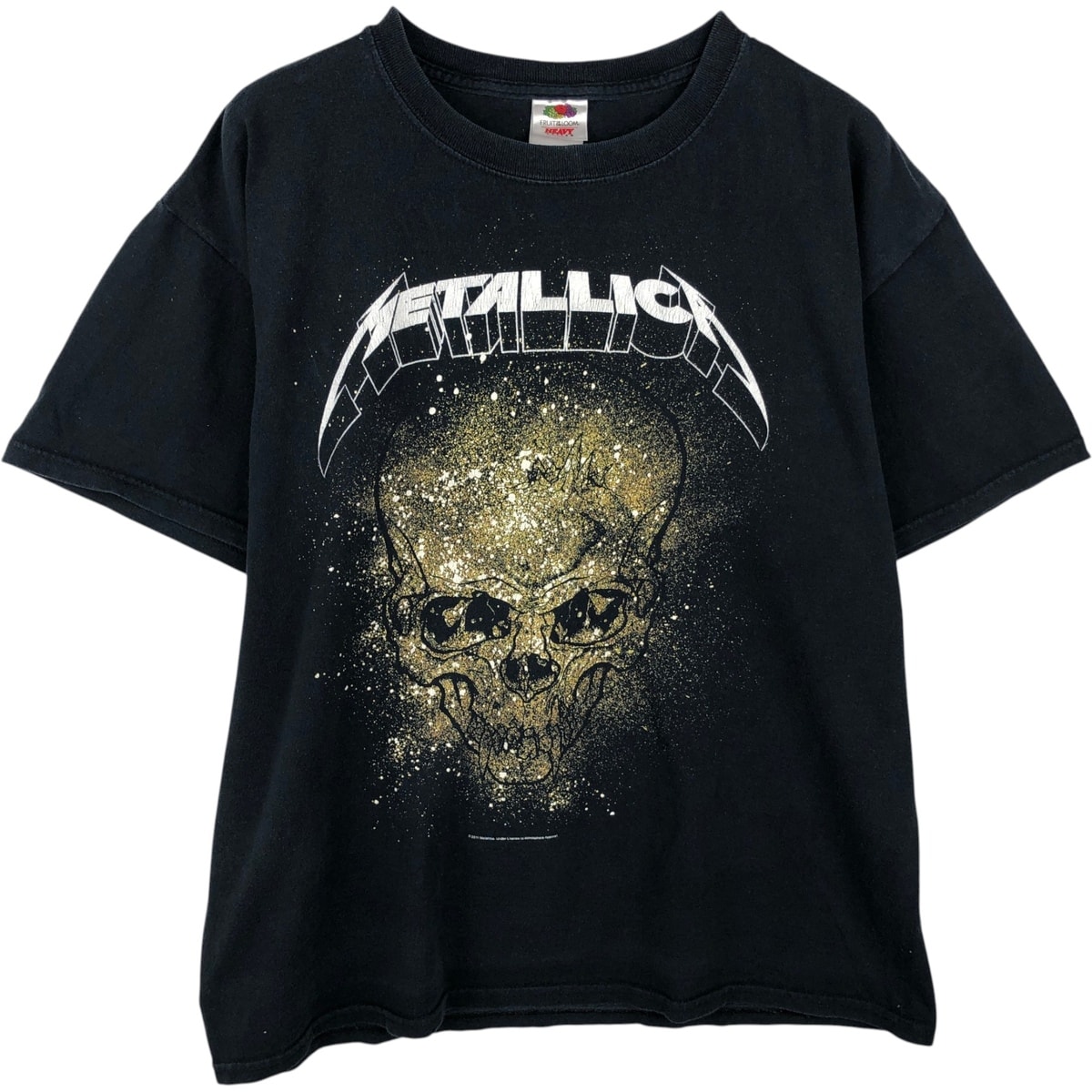 古着 フルーツオブザルーム FRUIT OF THE LOOM HEAVY cotton Metallica メタリカ ドクロ柄 スカル柄 バンドTシャツ バンT メンズL相当/eaa637445