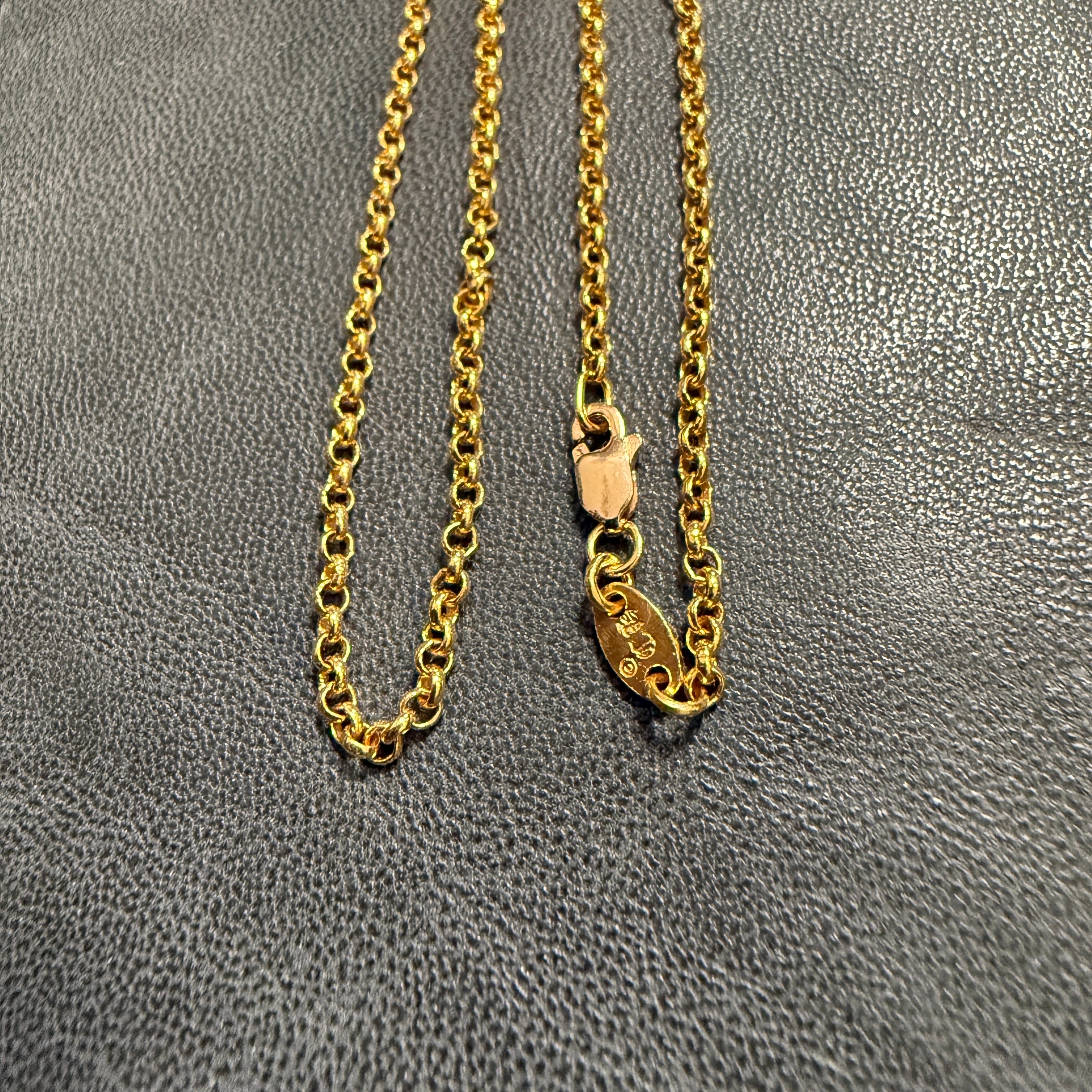 クロムハーツ 22K ロールチェーン ネックレス "イエローゴールド"