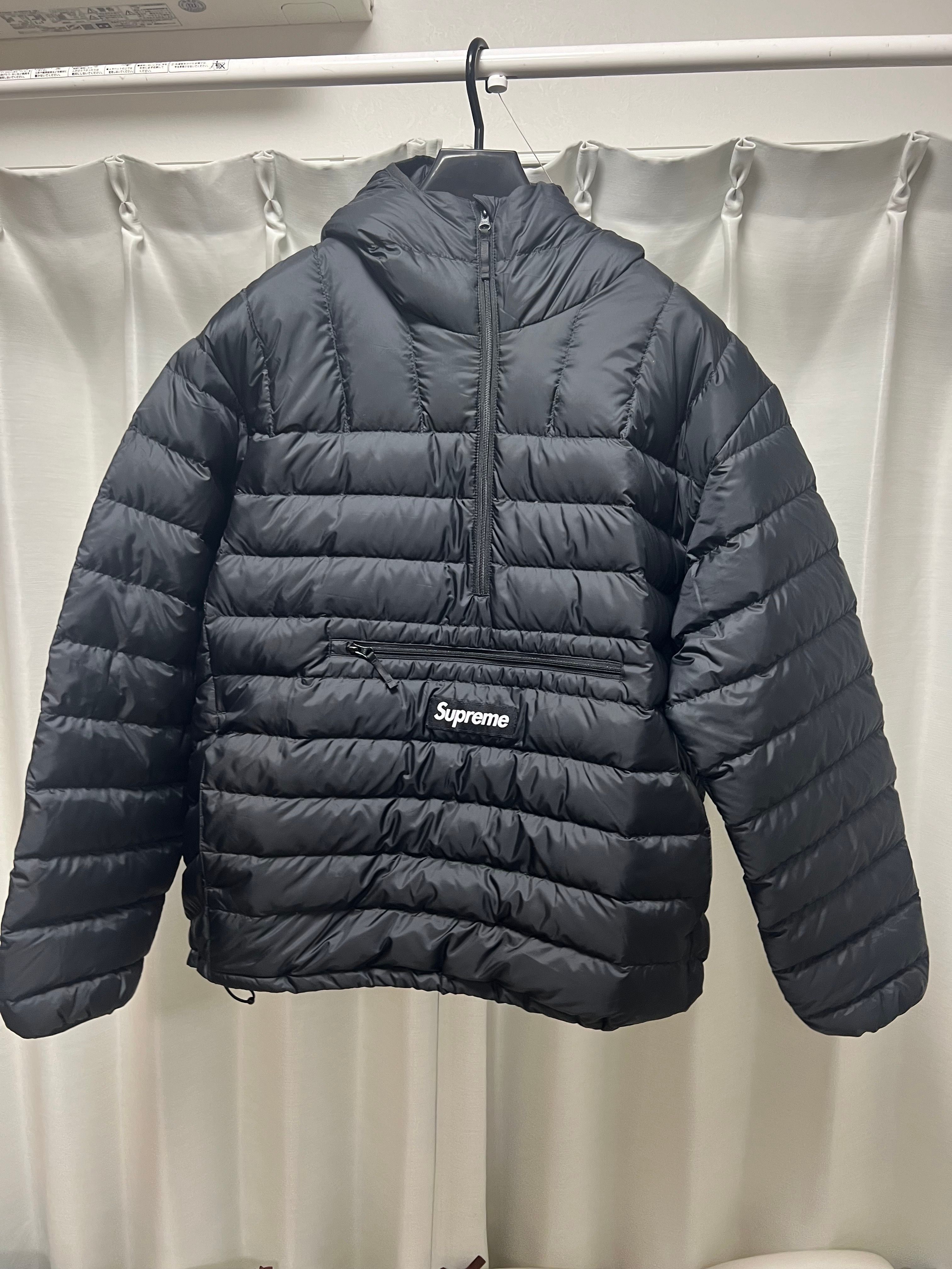 Supreme Micro Down Half Zip Hooded Pullover "Black" (24FW)