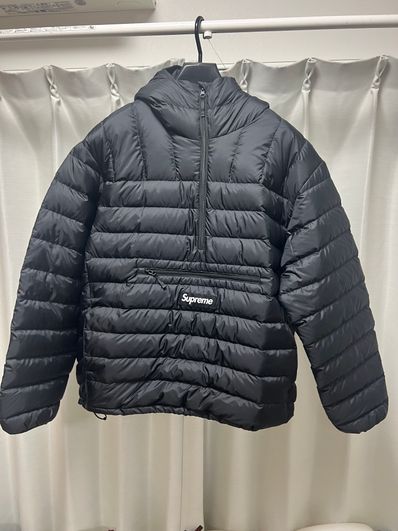 Supreme Micro Down Half Zip Hooded Pullover "Black" (24FW)