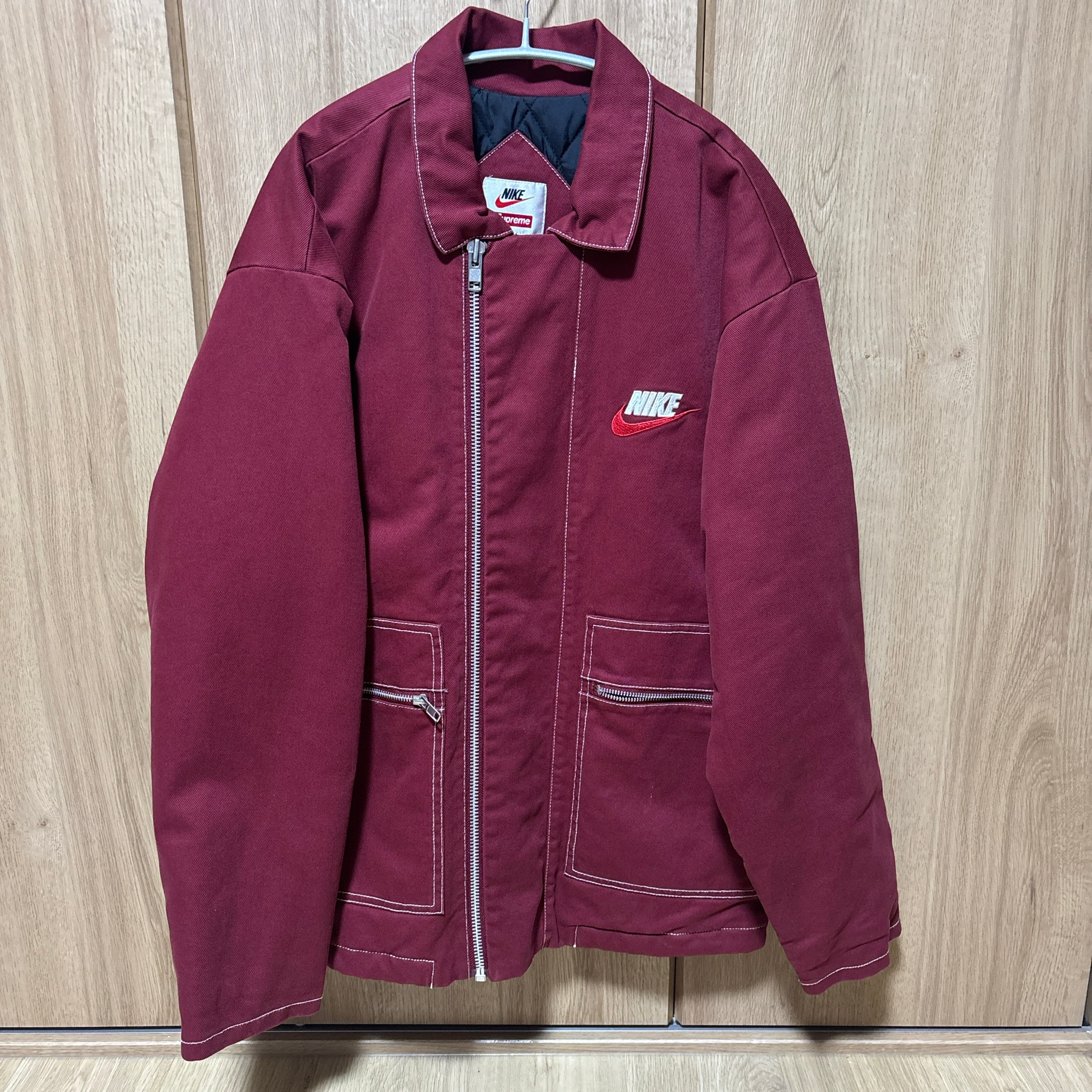 Supreme x Nike Double Zip Work Jacket "Red"