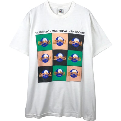 古着 90年代 フルーツオブザルーム FRUIT OF THE LOOM HARD ROCK CAFE ハードロックカフェ アドバタイジングTシャツ カナダ製 メンズXL相当 ヴィンテージ/eaa654030
